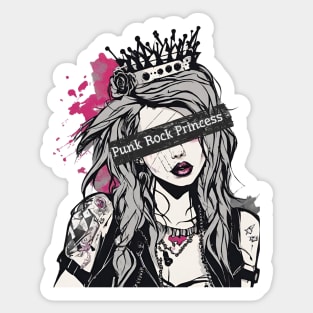 Punk Rock Princess Sticker